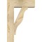 Ekena Millwork Funston Block Rough Sawn Bracket w/ Offset Brace, Douglas Fir, 6"W x 16"D x 24"H BKT0604X16X24FST05RDF - alternate 3